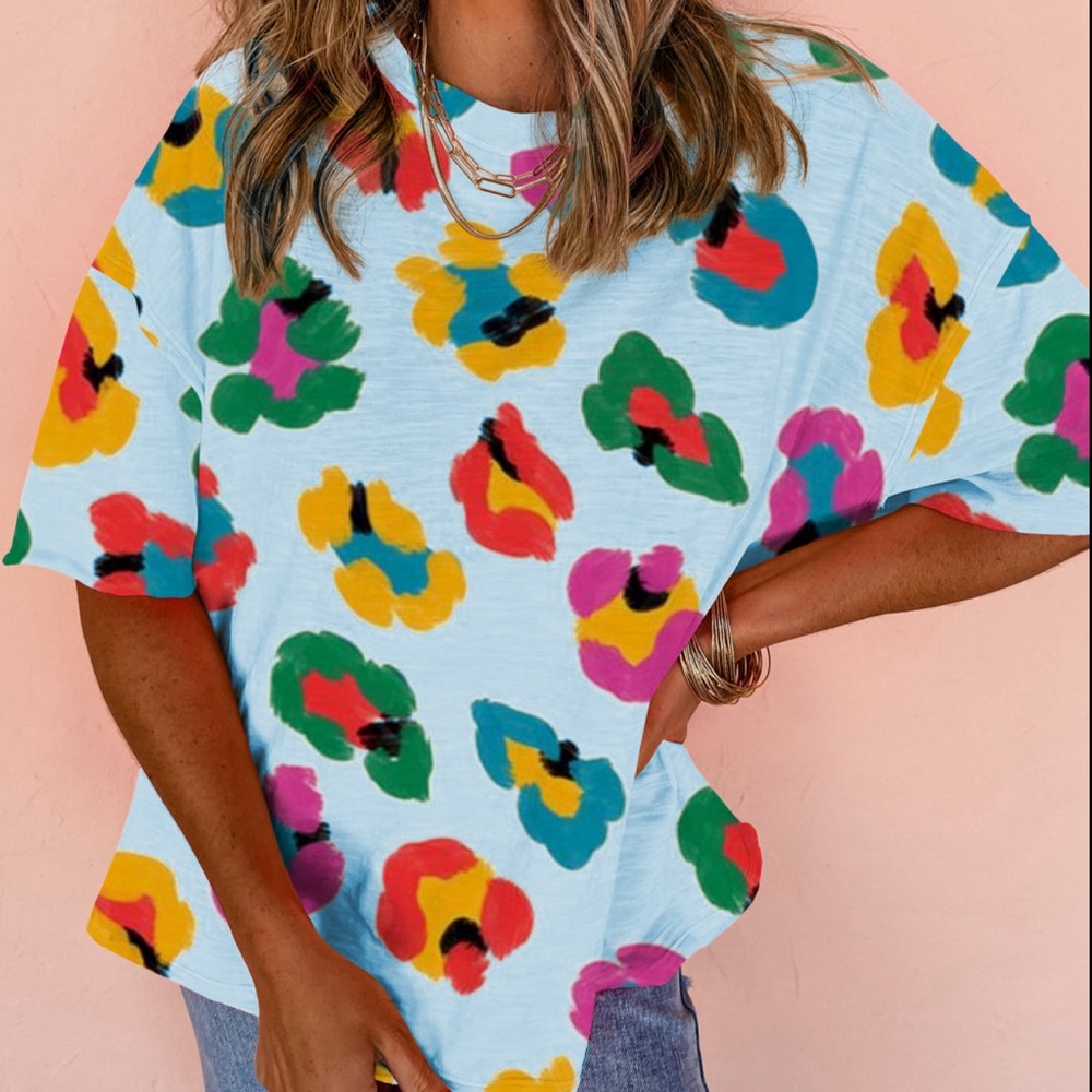 Colorful Floral Women's Top